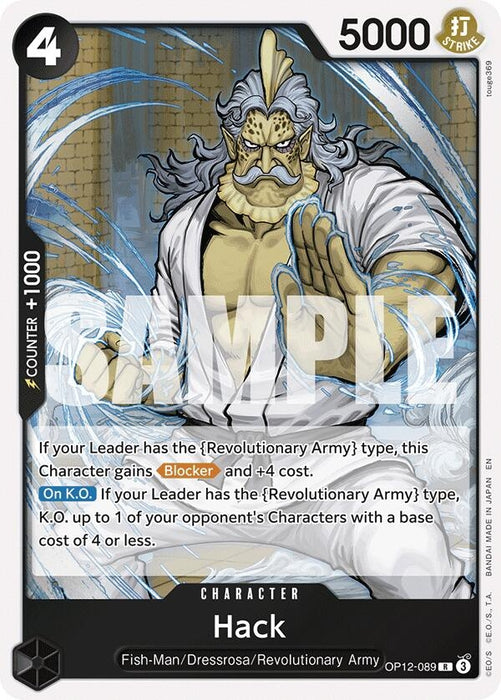 Image for Hack (OP12-089) (Foil) [Legacy of the Master] - One Piece Card Game
