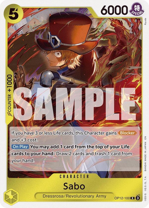 Sabo (OP12-100) (Foil) [Legacy of the Master]