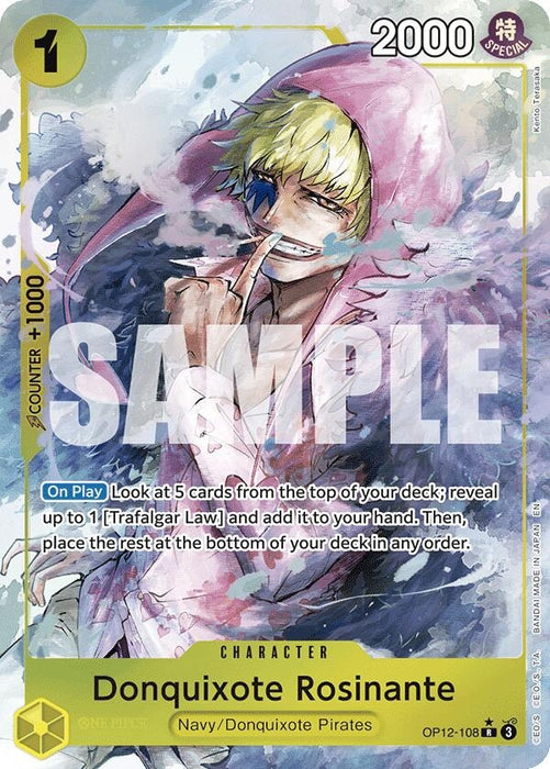 Image for Donquixote Rosinante (108) (Alternate Art) (OP12-108) (Foil) [Legacy of the Master] - One Piece Card Game