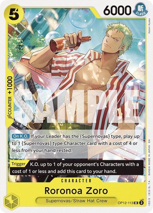 Image for Roronoa Zoro (113) (OP12-113) [Legacy of the Master] - One Piece Card Game