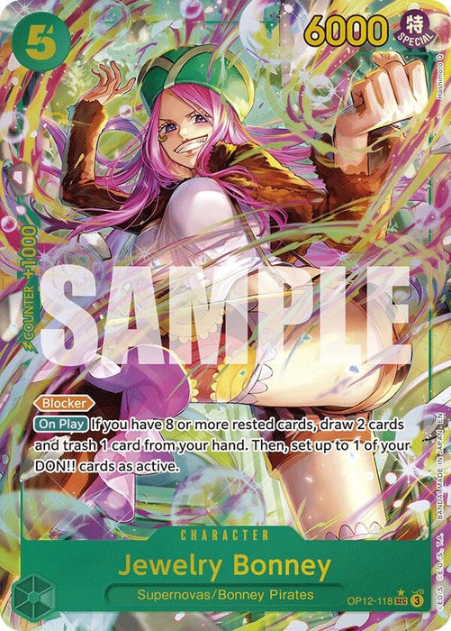 Image for Jewelry Bonney (118) (Alternate Art) (OP12-118) (Foil) [Legacy of the Master] - One Piece Card Game