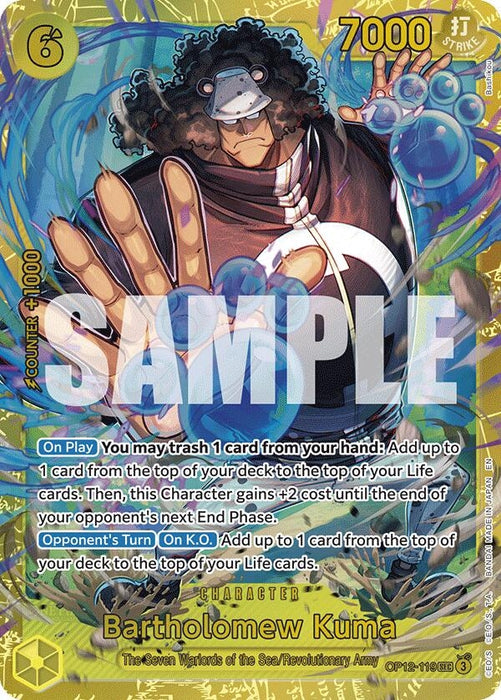 Image for Bartholomew Kuma (OP12-119) (Foil) [Legacy of the Master] - One Piece Card Game