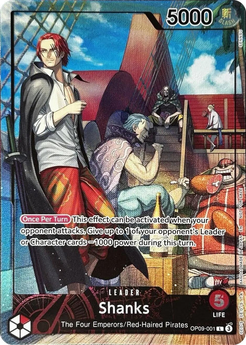 Shanks (2025 PSA Magazine Promo) (OP09-001) (Foil) [One Piece Promotion Cards]