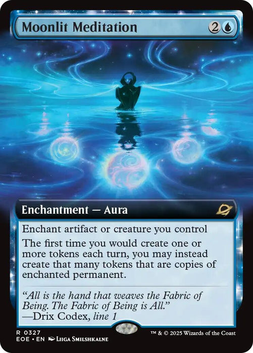 Image for Moonlit Meditation (Extended Art) (327) (Foil) [Edge of Eternities] - Magic: The Gathering