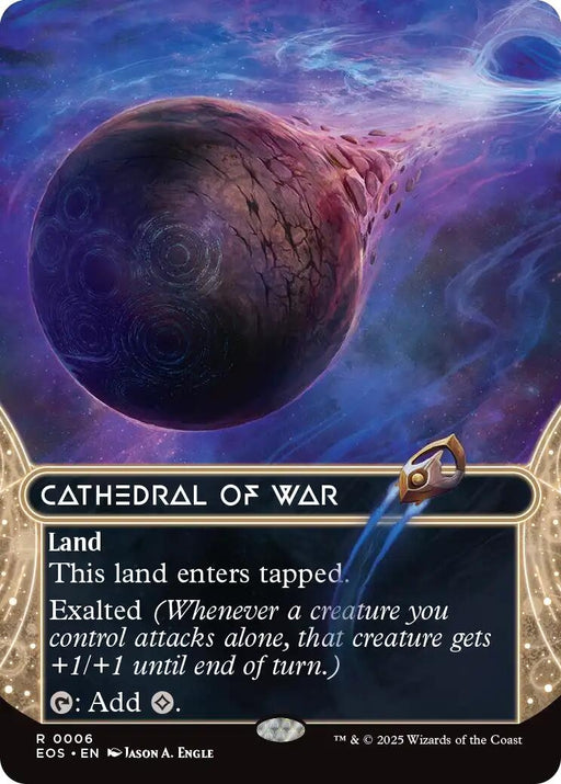 Image for Cathedral of War (0006) (Borderless) (6) (Foil) [Edge of Eternities: Stellar Sights] - Magic: The Gathering