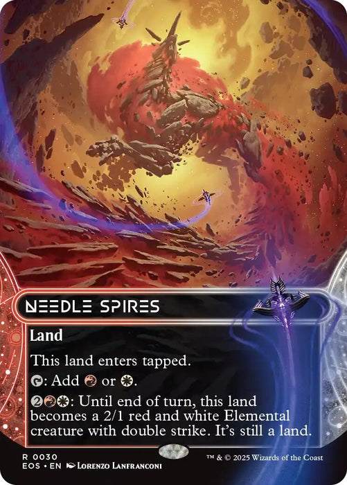Image for Needle Spires (0030) (Borderless) (30) [Edge of Eternities: Stellar Sights] - Magic: The Gathering
