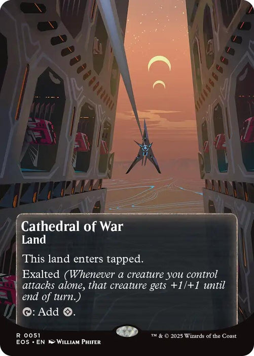 Image for Cathedral of War (0051) (Borderless) (51) [Edge of Eternities: Stellar Sights] - Magic: The Gathering
