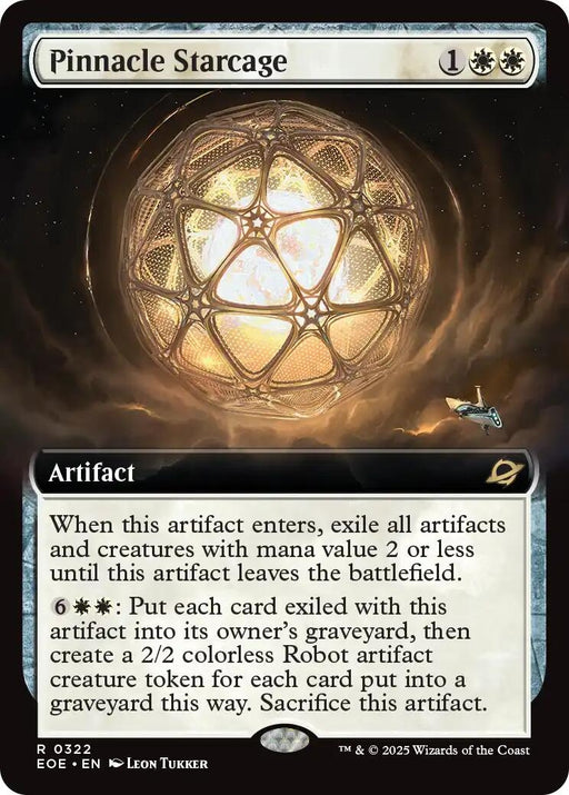 Image for Pinnacle Starcage (Extended Art) (322) (Foil) [Edge of Eternities] - Magic: The Gathering
