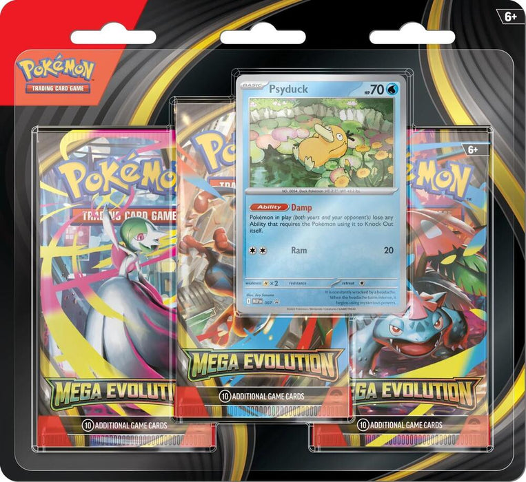 Pokemon Mega Evolution 3 Pack Blister (Psyduck)