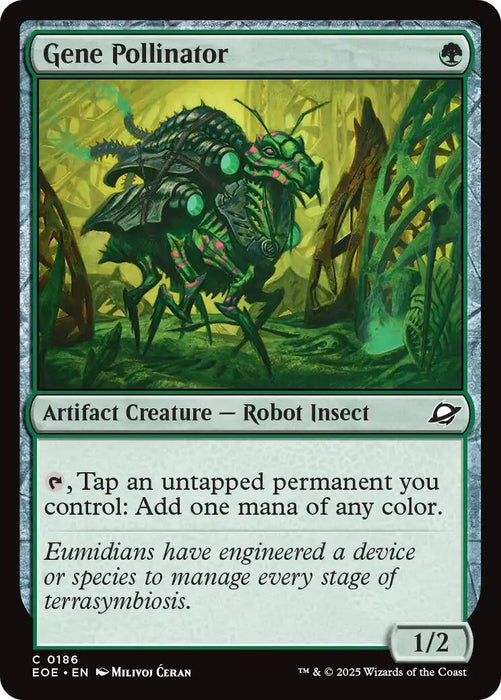 Gene Pollinator (186) (Foil) [Edge of Eternities]