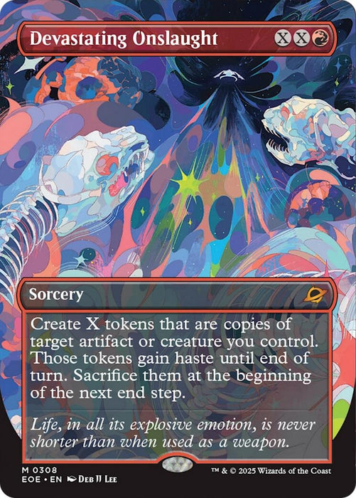 Image for Devastating Onslaught (Borderless) (308) [Edge of Eternities] - Magic: The Gathering
