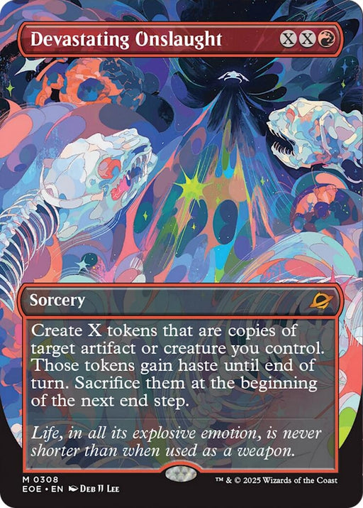 Image for Devastating Onslaught (Borderless) (308) [Edge of Eternities] - Magic: The Gathering