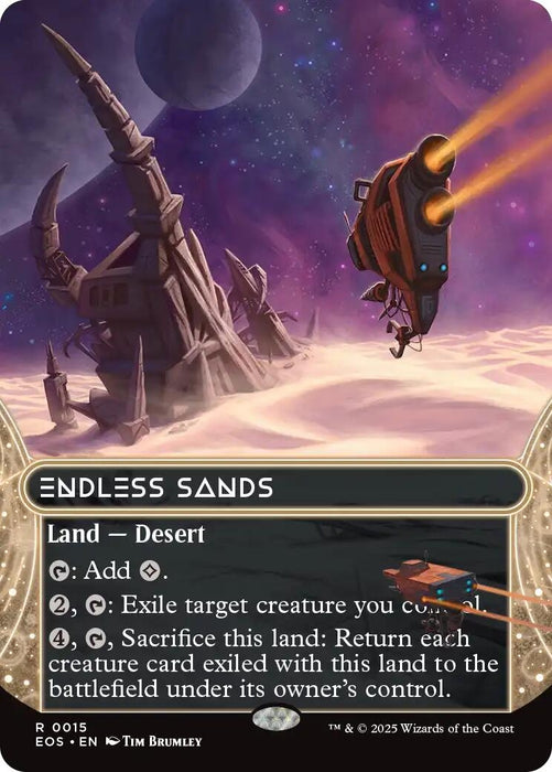 Image for Endless Sands (0015) (Borderless) (15) [Edge of Eternities: Stellar Sights] - Magic: The Gathering