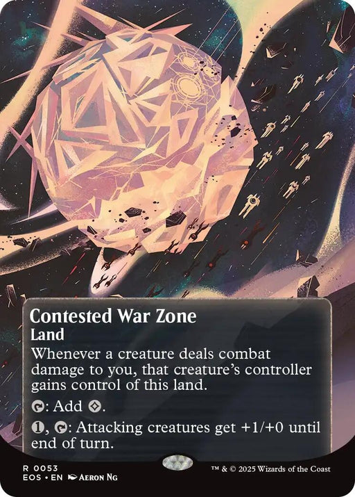 Image for Contested War Zone (0053) (Borderless) (53) [Edge of Eternities: Stellar Sights] - Magic: The Gathering