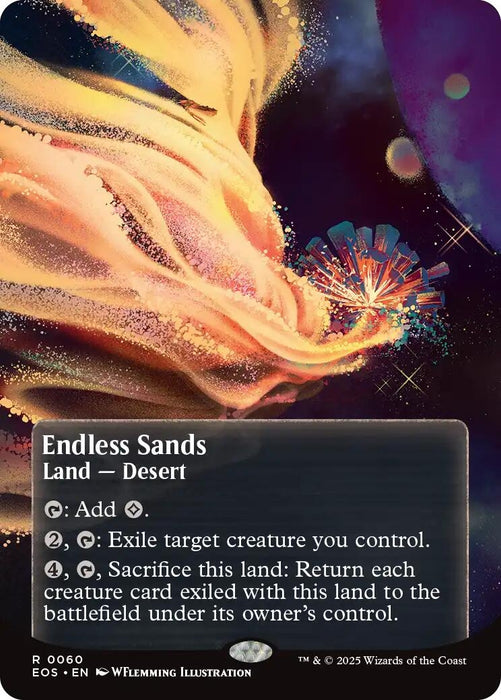 Image for Endless Sands (0060) (Borderless) (60) (Foil) [Edge of Eternities: Stellar Sights] - Magic: The Gathering