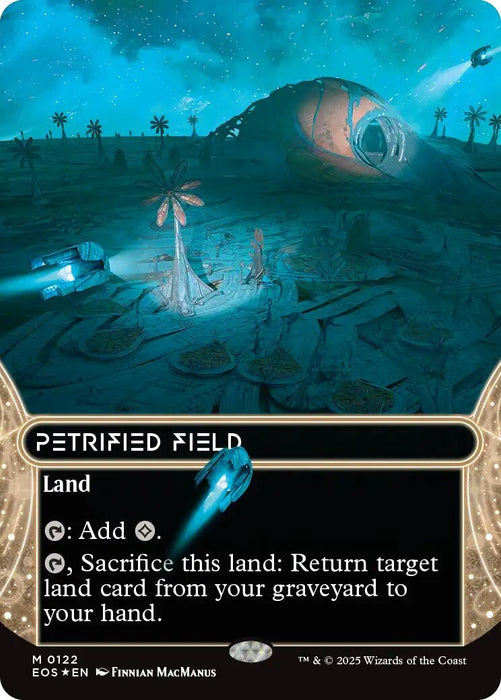 Image for Petrified Field (0122) (Borderless) (Galaxy Foil) (122) (Foil) [Edge of Eternities: Stellar Sights] - Magic: The Gathering