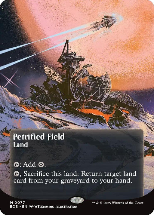 Image for Petrified Field (0077) (Borderless) (77) [Edge of Eternities: Stellar Sights] - Magic: The Gathering