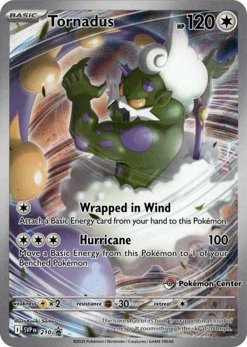 Image for Tornadus - 210 (Pokemon Center Exclusive) (210) (Holofoil) [SV: Scarlet & Violet Promo Cards] - Pokemon
