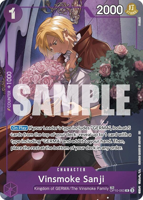 Vinsmoke Sanji (TR) (OP10-063) (Foil) [Legacy of the Master]