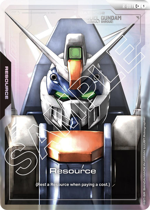 Image for Resource (R-007) (C+) (R-007) (Holofoil) [Newtype Rising] - Gundam Card Game