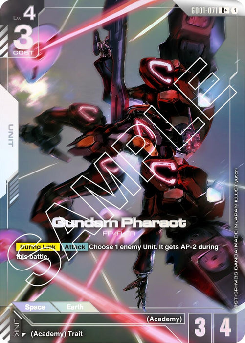 Image for Gundam Pharact (R+) (GD01-071) (Holofoil) [Newtype Rising] - Gundam Card Game