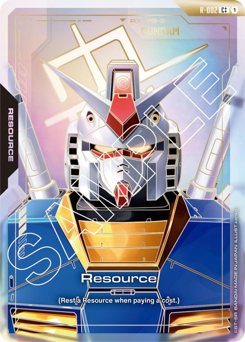 Image for Resource (R-002) (C++) (R-002) (Holofoil) [Newtype Rising] - Gundam Card Game