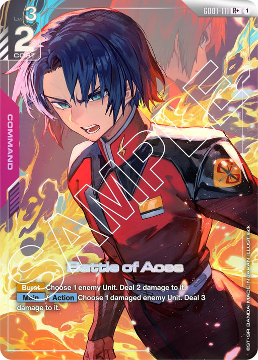 Image for Battle of Aces (R+) (GD01-111) (Holofoil) [Newtype Rising] - Gundam Card Game