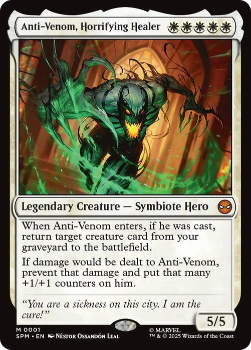 Image for Anti-Venom, Horrifying Healer (1) (Foil) [Marvel's Spider-Man] - Magic: The Gathering