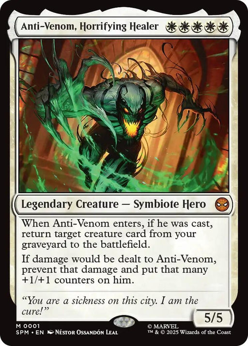 Image for Anti-Venom, Horrifying Healer (1) (Foil) [Marvel's Spider-Man] - Magic: The Gathering