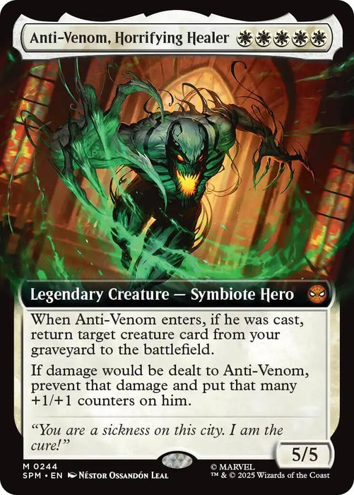Image for Anti-Venom, Horrifying Healer (Extended Art) (244) [Marvel's Spider-Man] - Magic: The Gathering