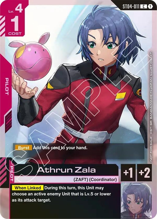 Image for Athrun Zala (Store Tournament Participant Pack 01) (ST04-011) (Holofoil) [Gundam Promotional Cards] - Gundam Card Game