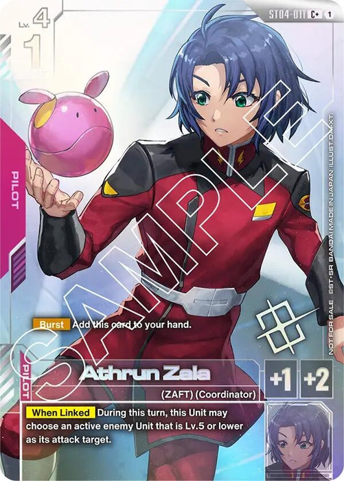 Image for Athrun Zala (Store Tournament Winner Pack 01) (ST04-011) (Holofoil) [Gundam Promotional Cards] - Gundam Card Game