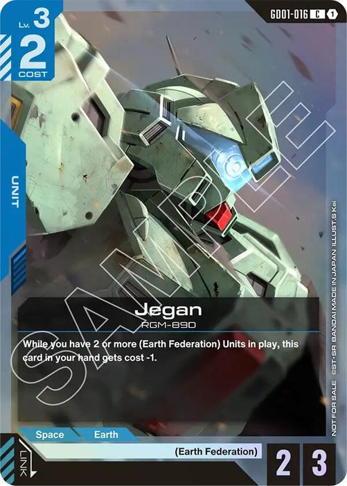Image for Jegan (Store Tournament Participant Pack 01) (GD01-016) (Holofoil) [Gundam Promotional Cards] - Gundam Card Game