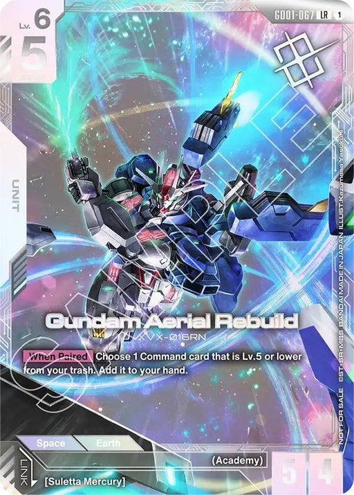 Image for Gundam Aerial Rebuild (Newtype Challenge 2025 Mission1) (GD01-067) (Holofoil) [Gundam Promotional Cards] - Gundam Card Game