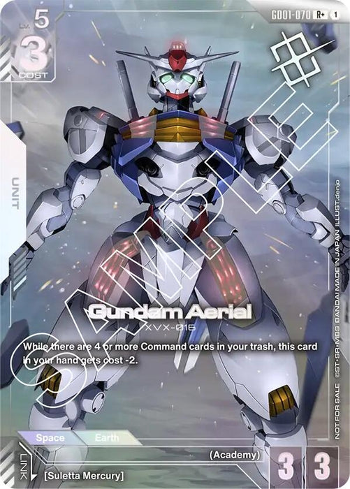 Image for Gundam Aerial (Store Tournament Winner Pack 01) (GD01-070) (Holofoil) [Gundam Promotional Cards] - Gundam Card Game