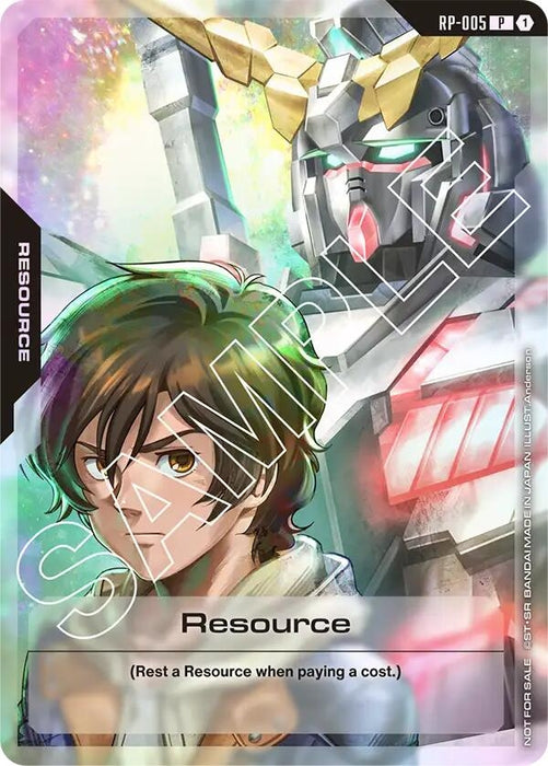 Resource (RP-005) (Mobile Suit Gundam Unicorn) (RP-005) (Holofoil) [Promotional Resource Tokens]