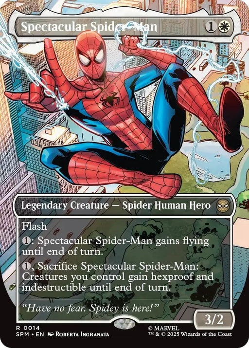 Image for Spectacular Spider-Man (Borderless) (14) (Foil) [Marvel's Spider-Man] - Magic: The Gathering