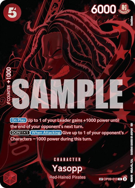 Image for Yasopp (SP) (OP09-013) (Foil) [Legacy of the Master] - One Piece Card Game