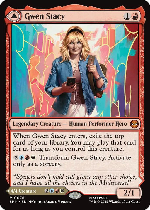 Image for Gwen Stacy (78) [Marvel's Spider-Man] - Magic: The Gathering