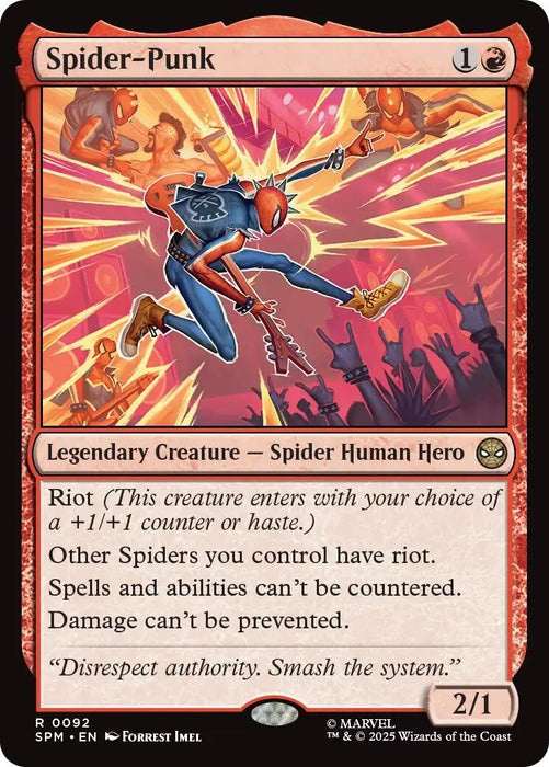 Image for Spider-Punk (92) (Foil) [Marvel's Spider-Man] - Magic: The Gathering