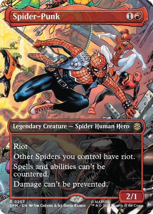 Image for Spider-Punk (0207) (Borderless) (207) [Marvel's Spider-Man] - Magic: The Gathering