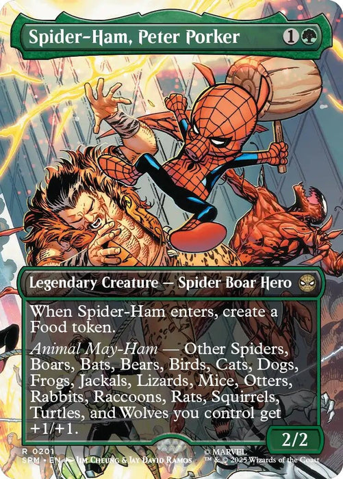 Image for Spider-Ham, Peter Porker (Borderless) (201) [Marvel's Spider-Man] - Magic: The Gathering