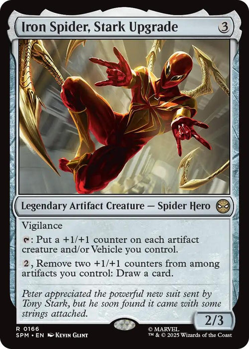 Image for Iron Spider, Stark Upgrade (166) [Marvel's Spider-Man] - Magic: The Gathering
