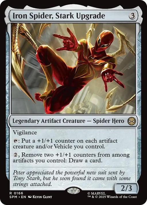 Image for Iron Spider, Stark Upgrade (166) (Foil) [Marvel's Spider-Man] - Magic: The Gathering