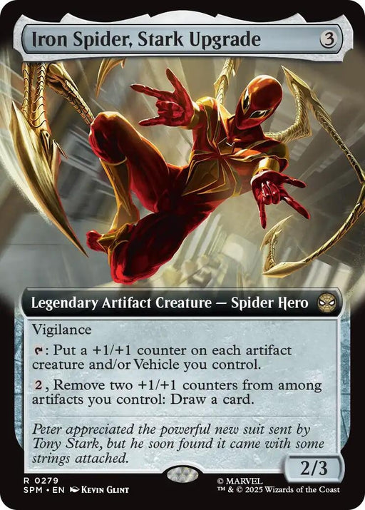 Image for Iron Spider, Stark Upgrade (Extended Art) (279) [Marvel's Spider-Man] - Magic: The Gathering