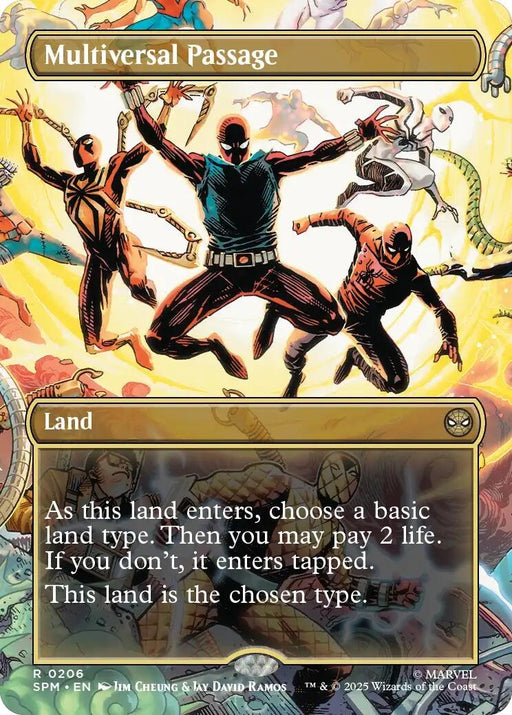 Image for Multiversal Passage (Borderless) (206) (Foil) [Marvel's Spider-Man] - Magic: The Gathering