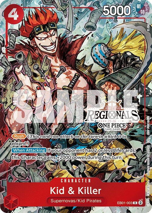 Kid & Killer (Offline Regional Participation Pack 2025 Vol.2) (EB01-003) (Foil) [One Piece Promotion Cards]