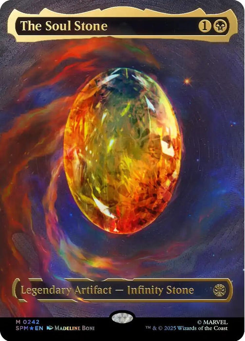 Image for The Soul Stone (Cosmic Foil) (242) (Foil) [Marvel's Spider-Man] - Magic: The Gathering