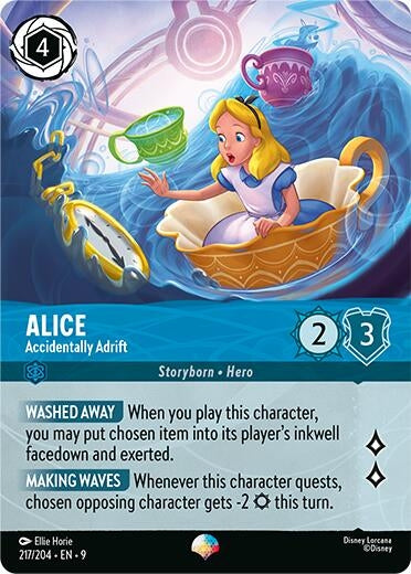 Image for Alice - Accidentally Adrift (Epic) (217/204) (Holofoil) [Fabled] - Disney Lorcana
