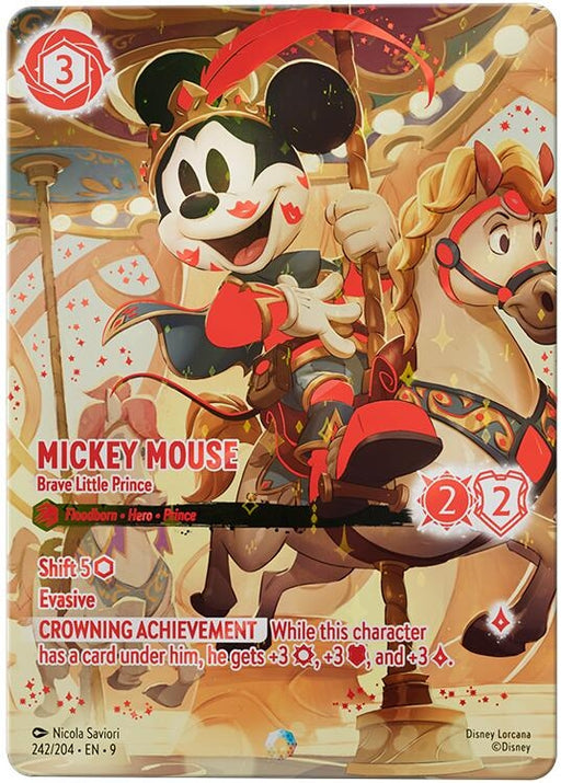 Image for Mickey Mouse - Brave Little Prince (Iconic) (242/204) (Holofoil) [Fabled] - Disney Lorcana